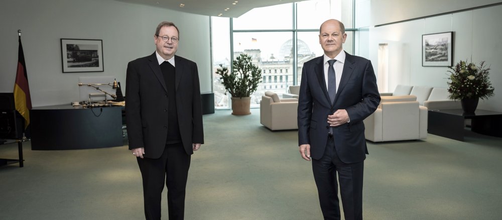 Bischof Bätzing und Kanzler Scholz