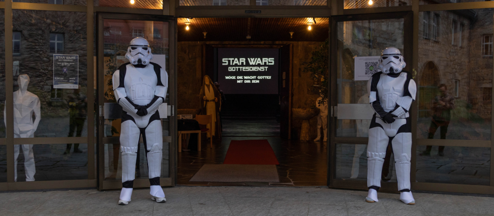 Star Wars Gottesdienst mit Sturmtrupplern