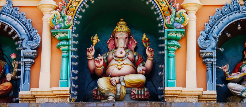 Eine hinduistische Ganesh-Statue in Kuala Lumpur.