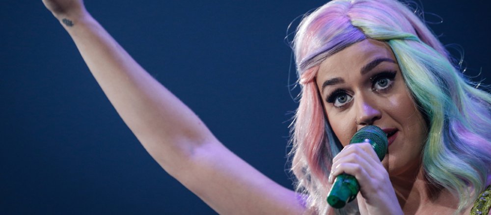 Die US-Sängerin Katy Perry bei einem Konzert.