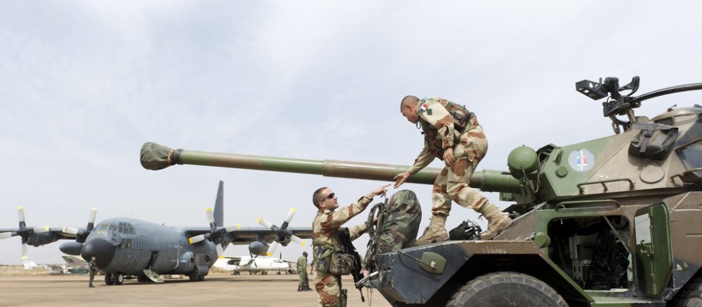Französische Soldaten auf ihrer Militärbasis in der malischen Hauptstadt Bamako.