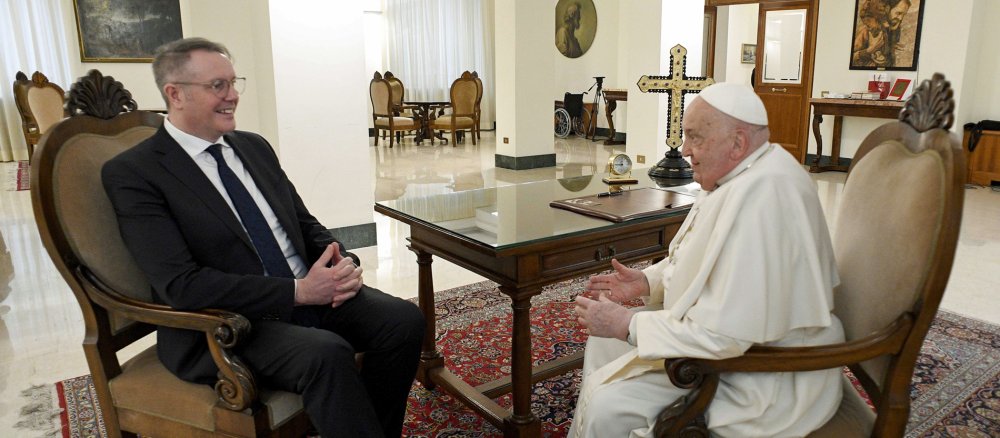 Ministerpräsident Schweitzer beim Papst