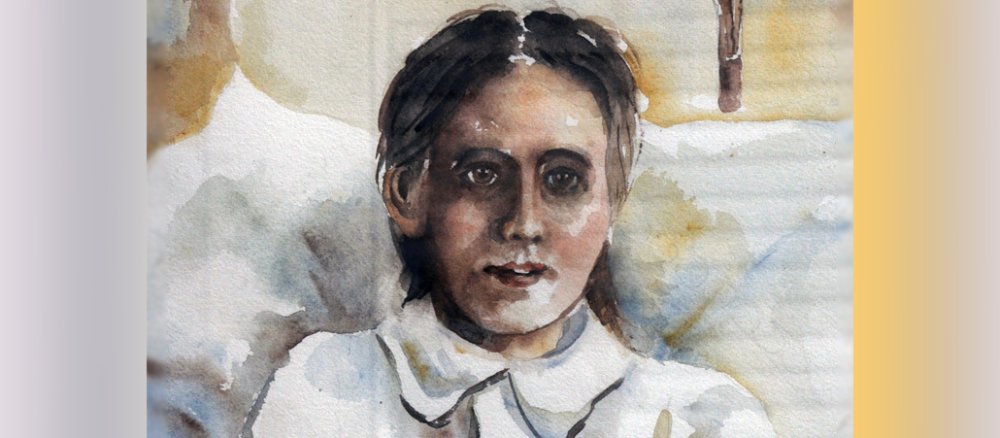 Aquarell der heiligen Anna Schäffer.