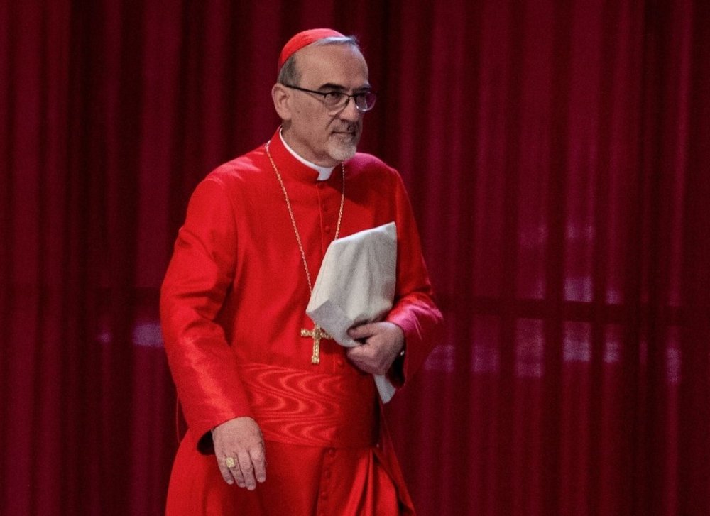 Kardinal Pierbattista Pizzaballa in roter Soutane