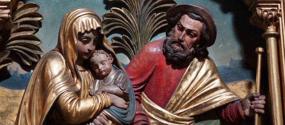 Die Heilige Familie auf der Flucht nach Ägypten