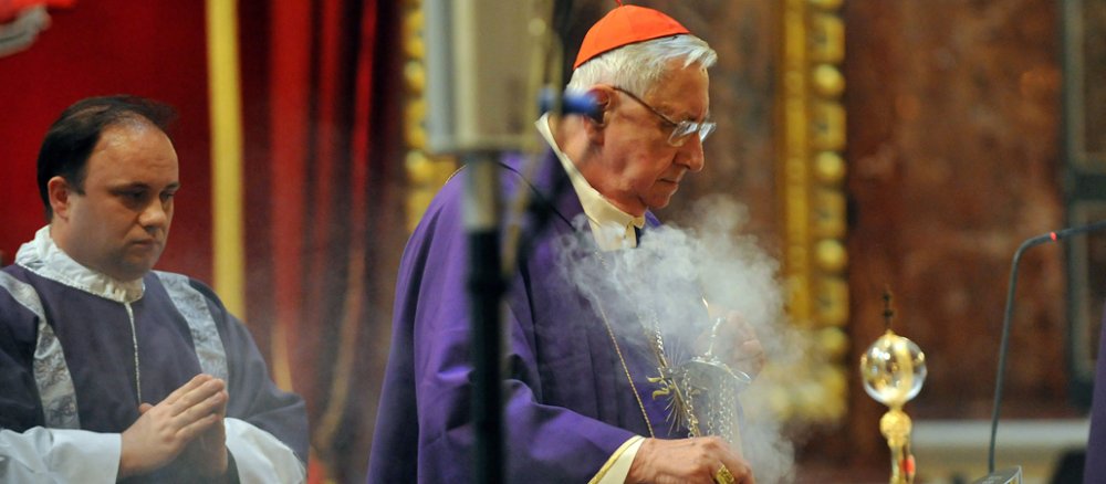 Kardinal Laszlo Paskai beim Requiem für Otto von Habsburg in Budapest am 17. Juli 2011.