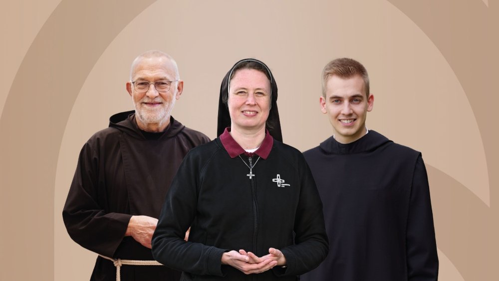 Bruder Paulus, Schwester Magdalena und Bruder Lukas vom Gebetsraum