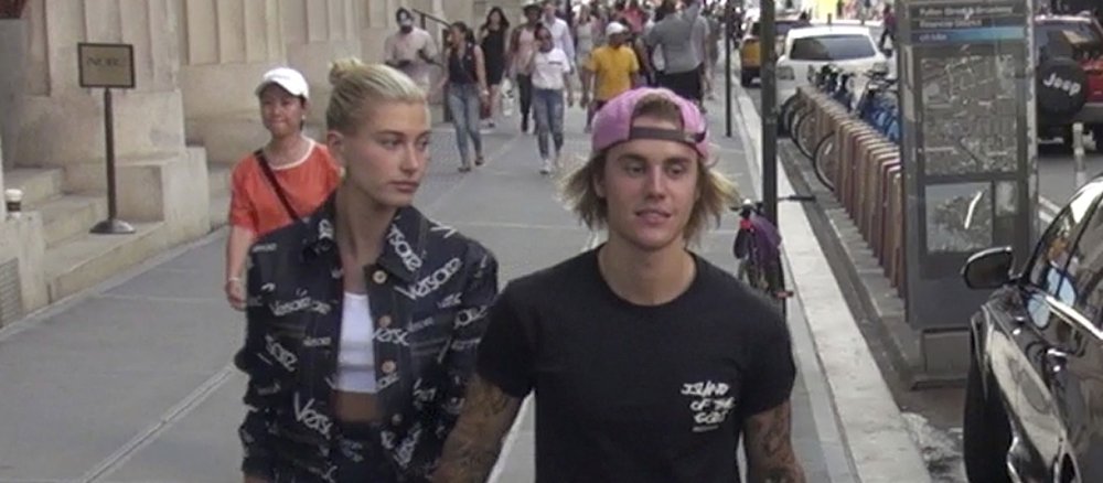 Justin Bieber mit seiner Verlobten Hailey Baldwin