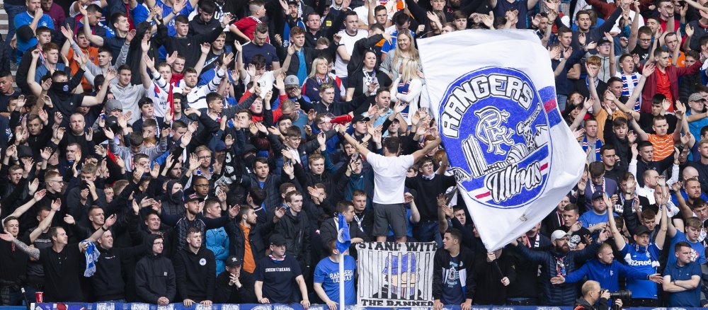 Fans der Glasgow Rangers.