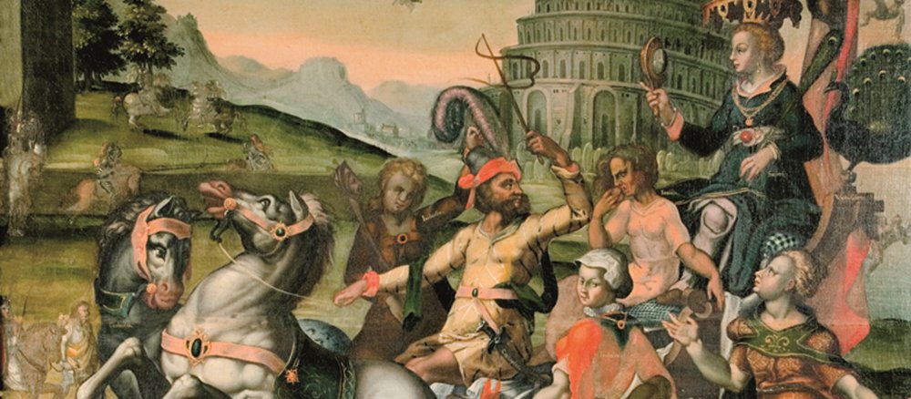 Ein Ausschnitt aus "Der Triumphzug der Superbia" von Caspar Meglinger.