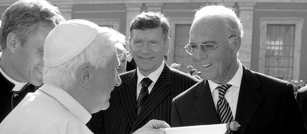 Beckenbauer meets Benedict XVI