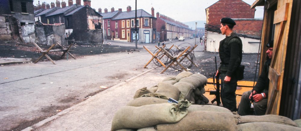 Straßenbarrieren in Belfast