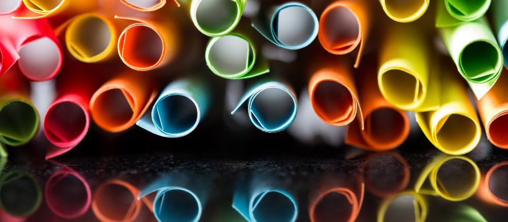 Bunte Lose auf einem Glastisch