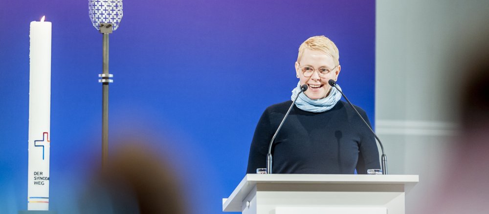 Pastoralreferentin Esther Göbel bei der dritten Synodalversammlung