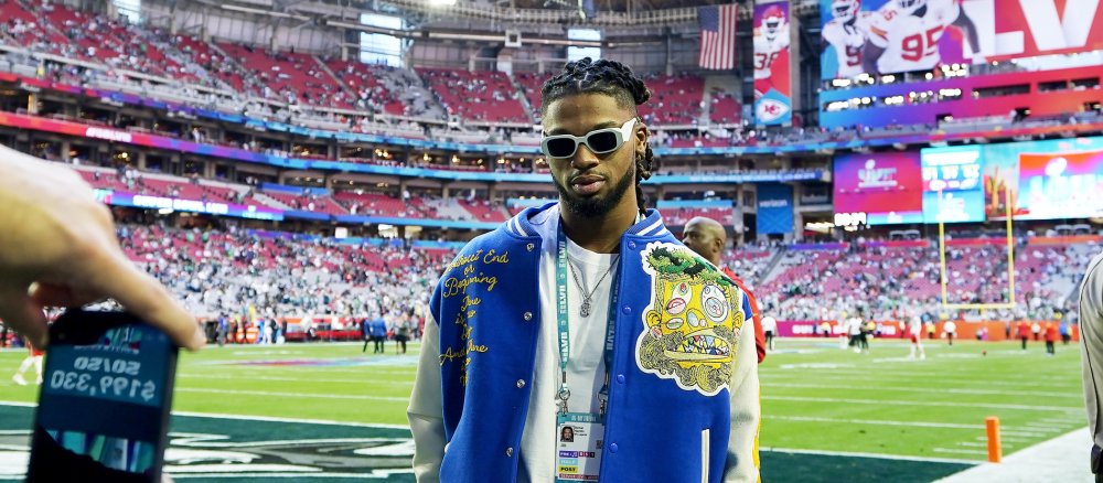 American-Football-Spieler Damar Hamlin beim Super Bowl