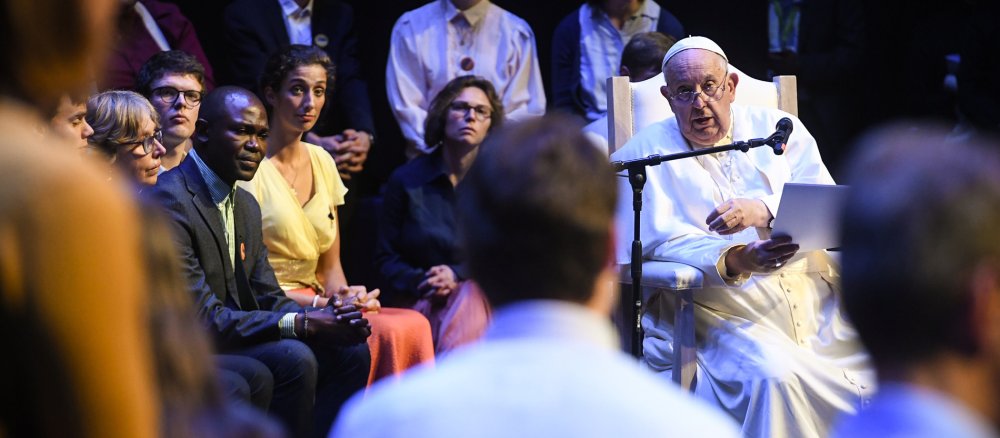 Papst Franziskus trifft Studierende