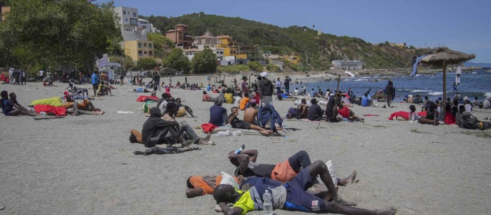 Migranten in Ceuta