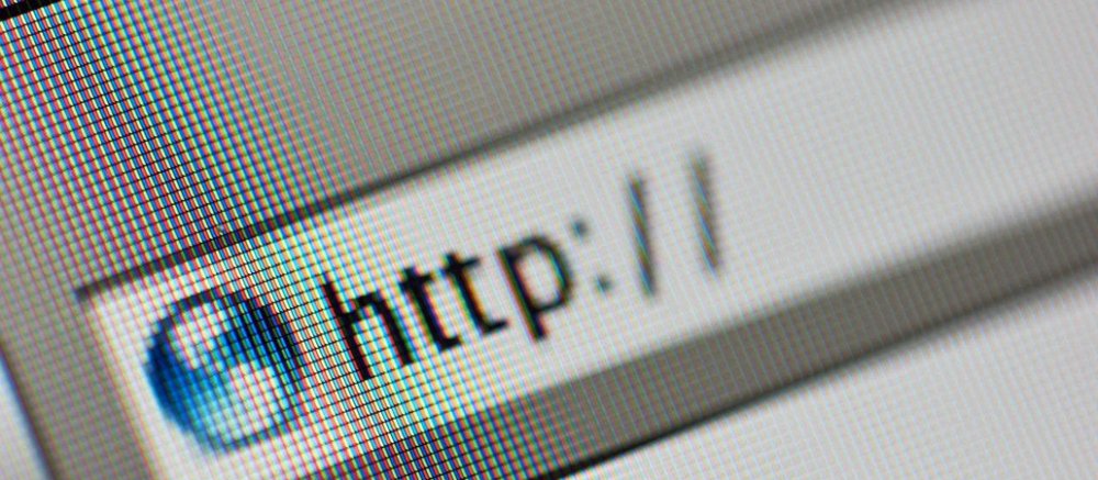 Ein Adressezeile aus einem Internetbrowser