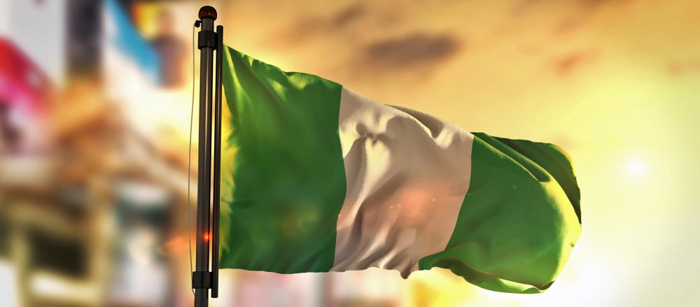 Die Flagge von Nigeria