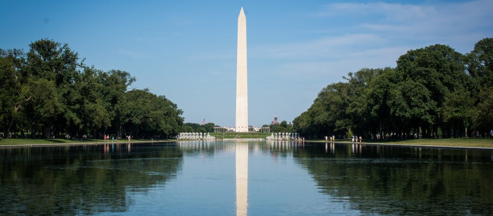 Das Washington Monument in der us-amerikanischen Hauptstadt Washington D.C.