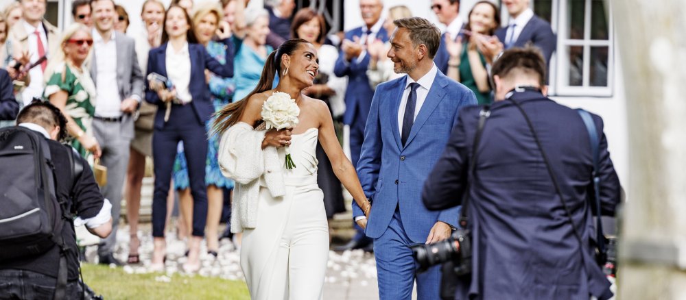 Bundesfinanzminister Christian Lindner (FDP) und seine Lebensgefährtin Franca Lehfeldt haben auf Sylt geheiratet