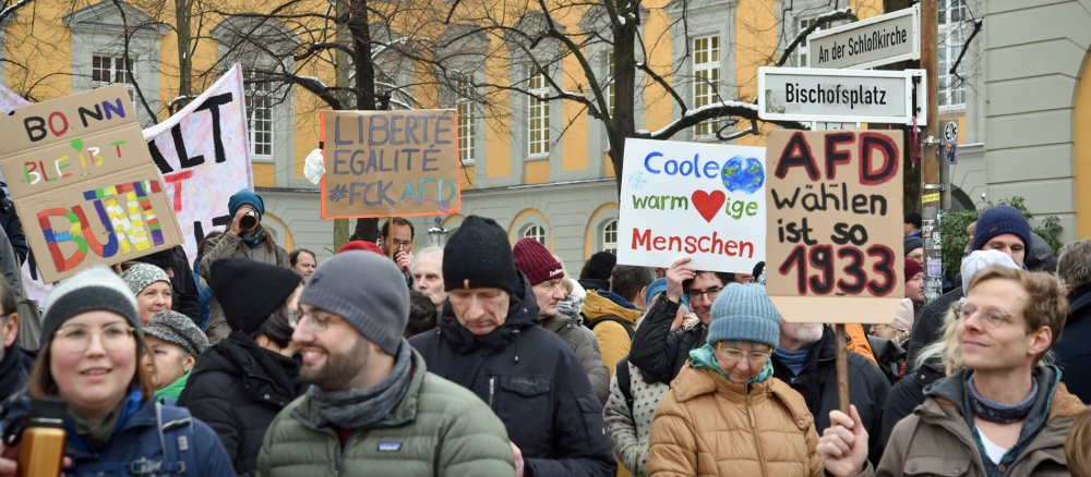 Demo gegen Rechtsextremismus