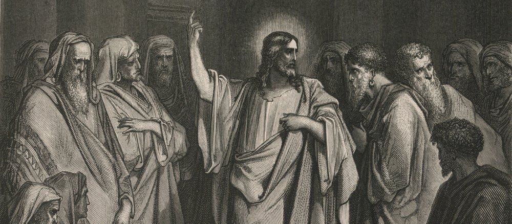 Jesus lehrt in der Synagoge