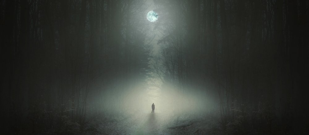 Ein Mann im Wald