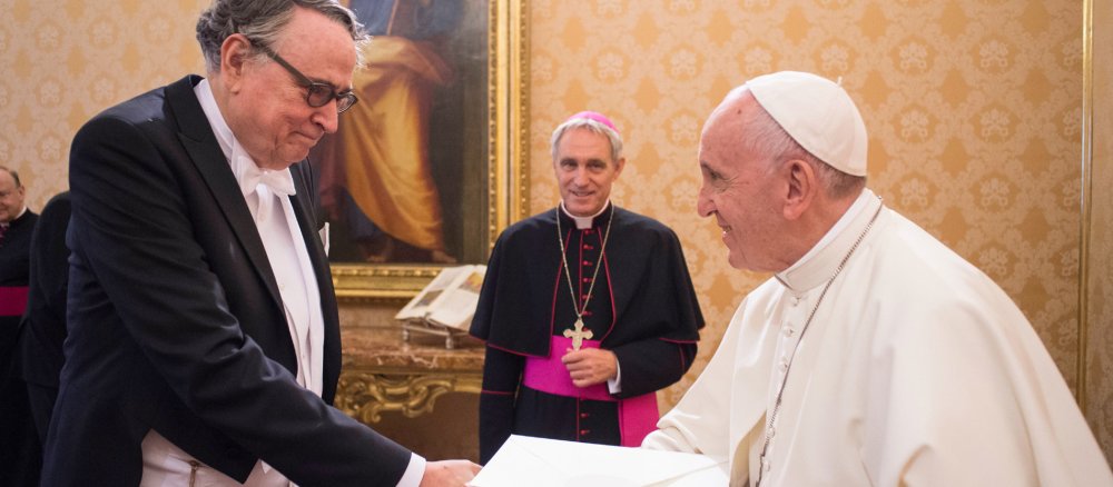 Michael Koch und Papst Franziskus