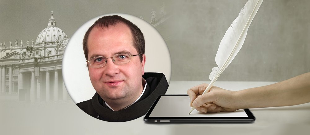 Abtpräses Jeremias Schröder berichtet aus der Synodenaula