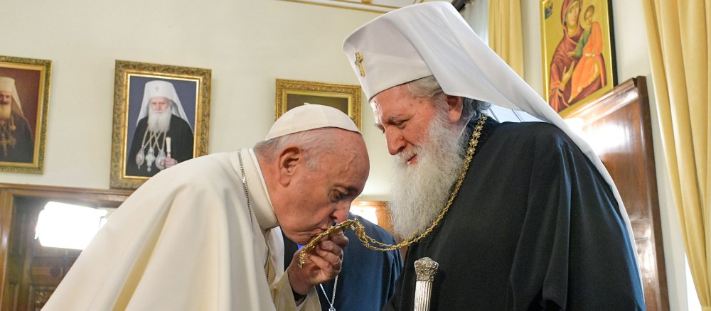 Pope Francis and Patriarch Neofit