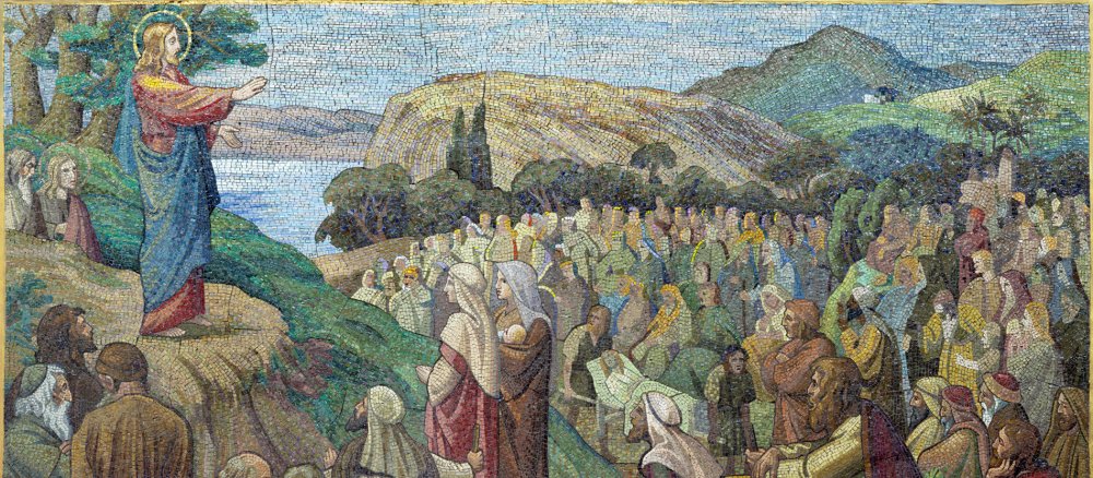Jesus und das Volk bei der Bergpredigt
