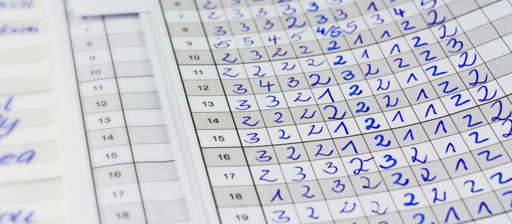 Schulnoten im Klassenbuch