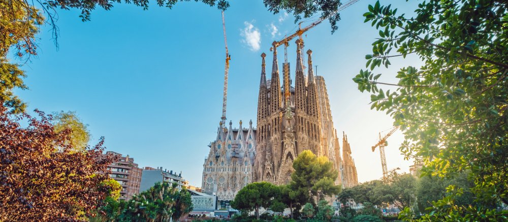 Die Kirche Sagrada Familia in Barcelona