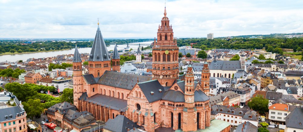 Luftaufnahme des Mainzer Doms