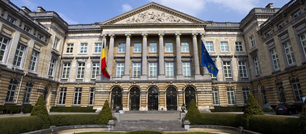 Das Parlamentsgebäude Belgiens in Brüssel