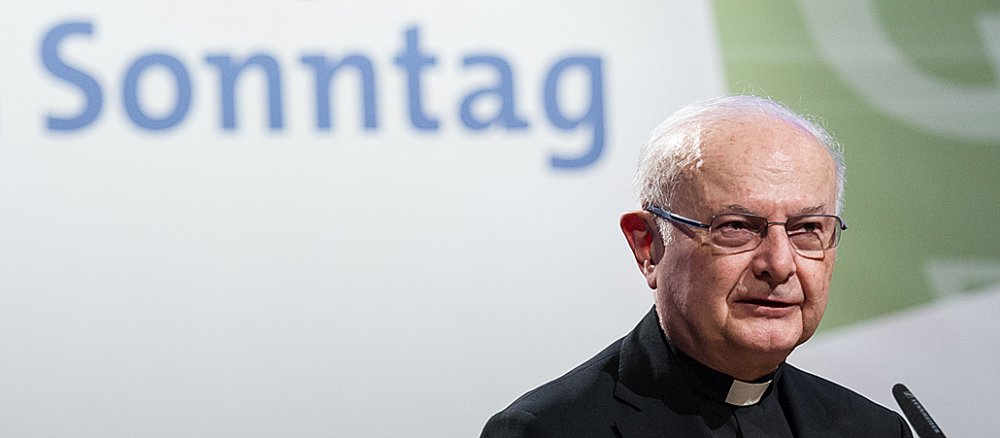 Erzbischof Robert Zollitsch bei der Feierstunde zum 60. Geburtstag des "Wortes zum Sonntag" am 20. Januar 2014 in Hamburg.
