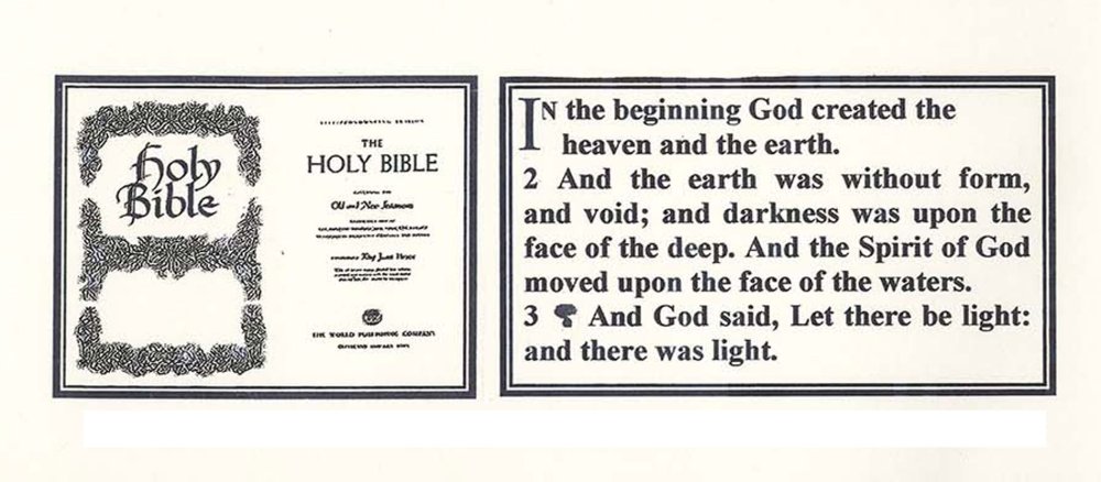 Die ersten Seiten der Mond-Bibel