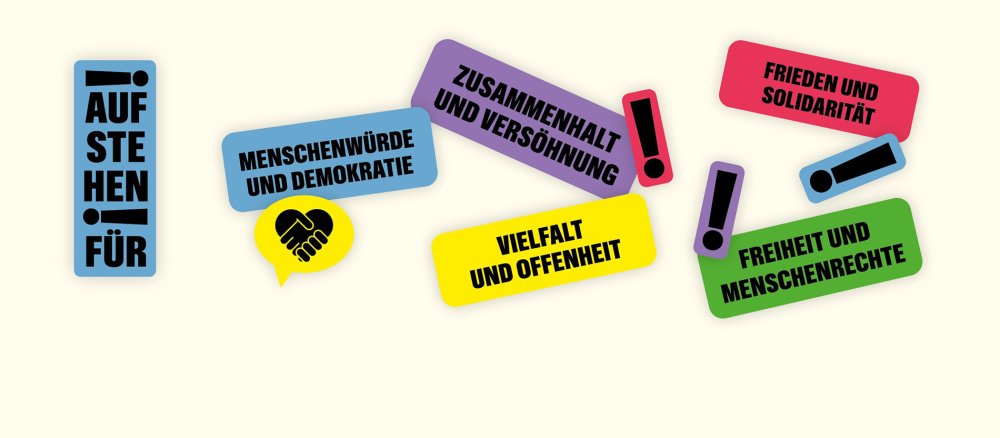 Die Aktion "Aufstehen für..." des Bistums Speyer.
