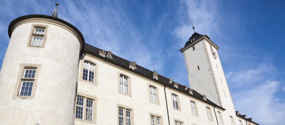 Das Deutschordensmuseum im Deutschordensschloss, ehemalige Residenz der Hoch- und Deutschmeister, in Bad Mergentheim.