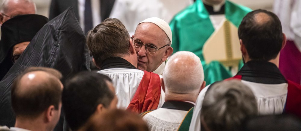 Papst Franziskus bei der Eröffnung der Gebetswoche für die Einheit der Christen 2019