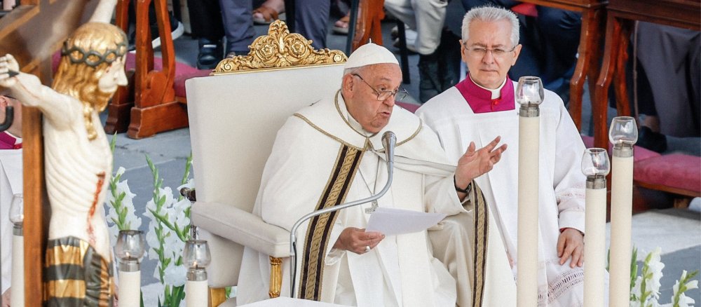 Pope Francis at a service to mark the opening of the final phase of the World Synod