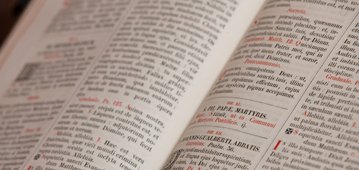 Eine lateinische Bibel.