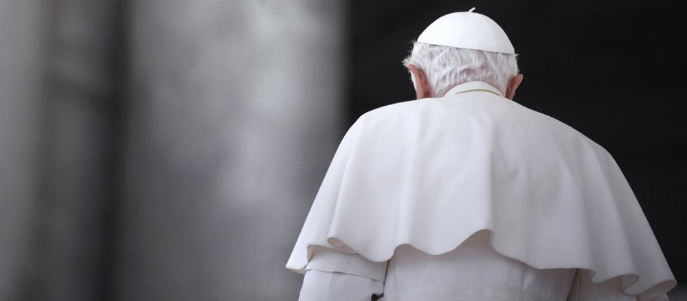 Benedikt XVI. während seiner wöchentlichen Audienz auf dem Petersplatz.
