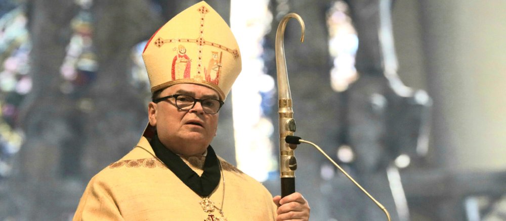 Der Augsburger Bischof Bertram Meier bei einer Predigt
