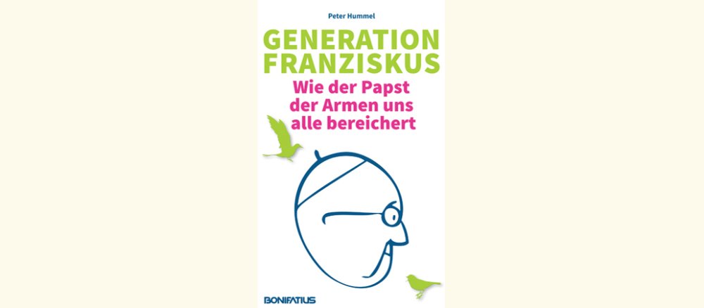 Unter der Überschrift "Generation Franziskus - Wie der Papst der Armen uns alle bereichert" ist eine Karikatur von Papst Franziskus abgebildet.