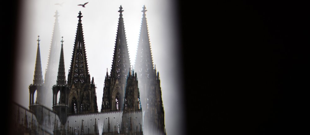 Cologne Cathedral seen from the Musical Dome.