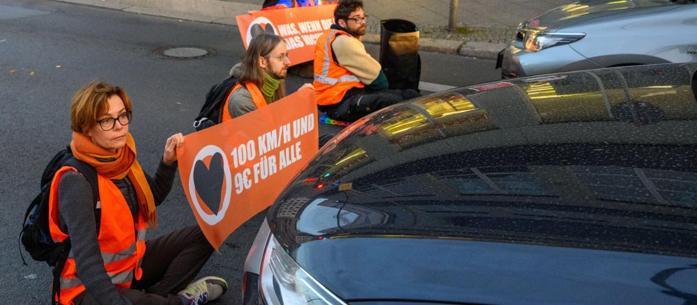 Klima-Protest der "Letzten Generation"