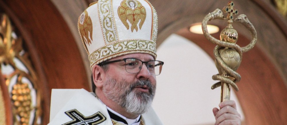 Großerzbischof Swjatoslaw Schewtschuk bei einem Gottesdienst