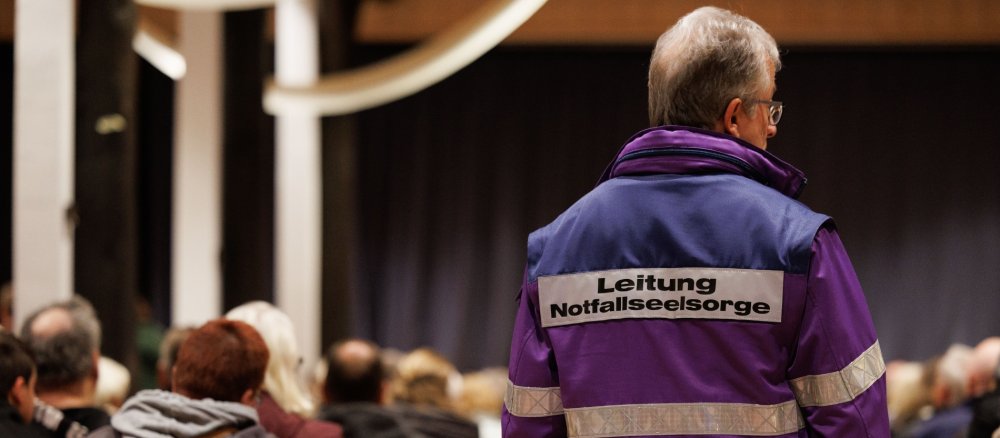 Notfallseelsorger bei der Arbeit